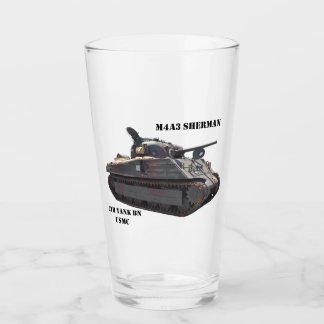 M4A3 Sherman-Tank "Iwo Jima Überlebende Pint Glas