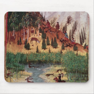M5751 f.2v Maximilian I jagenrotwild Mousepad