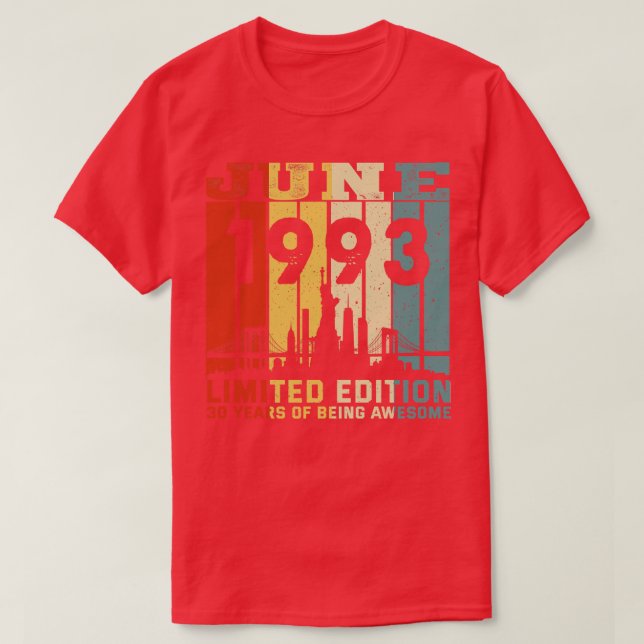 M602 Juni 1993 limitierte Ausgabe 30 Jahre als T-Shirt (Design vorne)