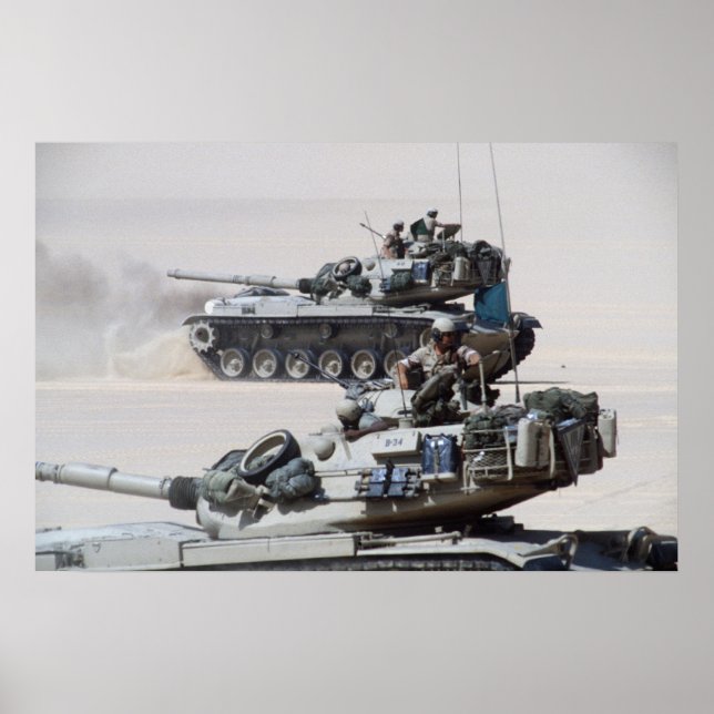 M60 Patton Main Battle Tanks Poster (Vorne)