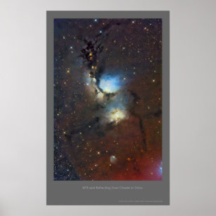 M78 Reflektionsnebel im Orion Poster