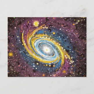 M81 Spiralgalaxie Postkarte
