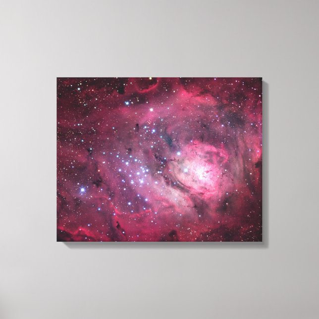M8, Der Lagunennebel in Sagittarius Leinwanddruck (Vorderseite)