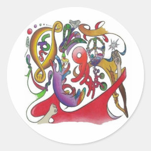 M9-Aufkleber Runder Aufkleber