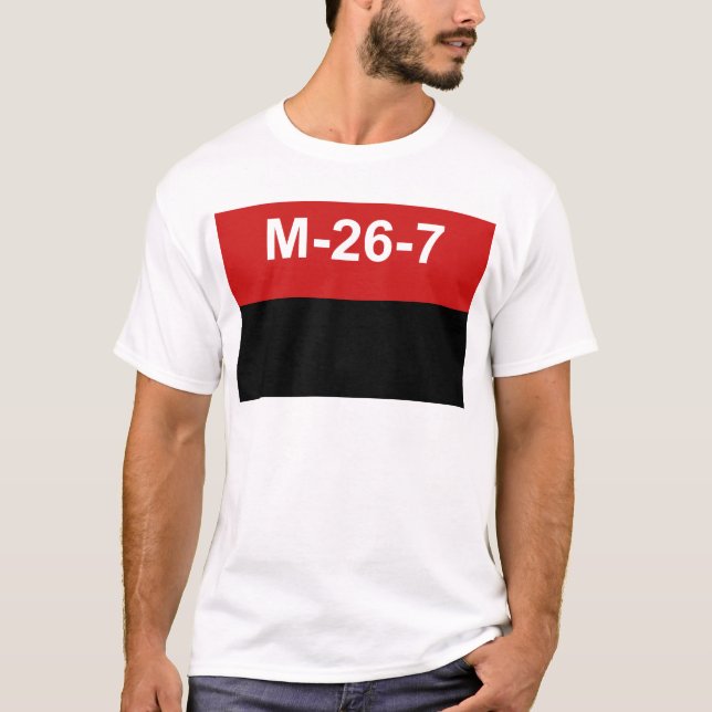 M-26-7 Flagge - De Julio Bandera Del Movimiento 26 T-Shirt (Vorderseite)