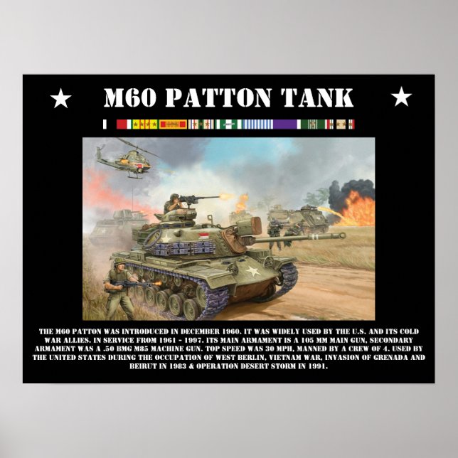 M-60 Patton Tank Poster (Vorne)