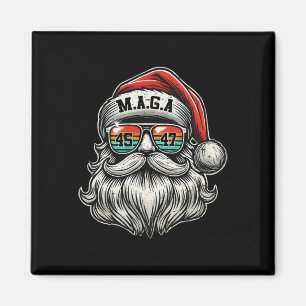 M.a.g.a. Trump Weihnachtsmann mit Sonnenbrille Wei Magnet