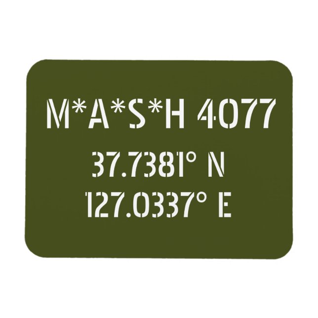 M*A*S*H 4077 Breitengrad Magnet (Horizontal)
