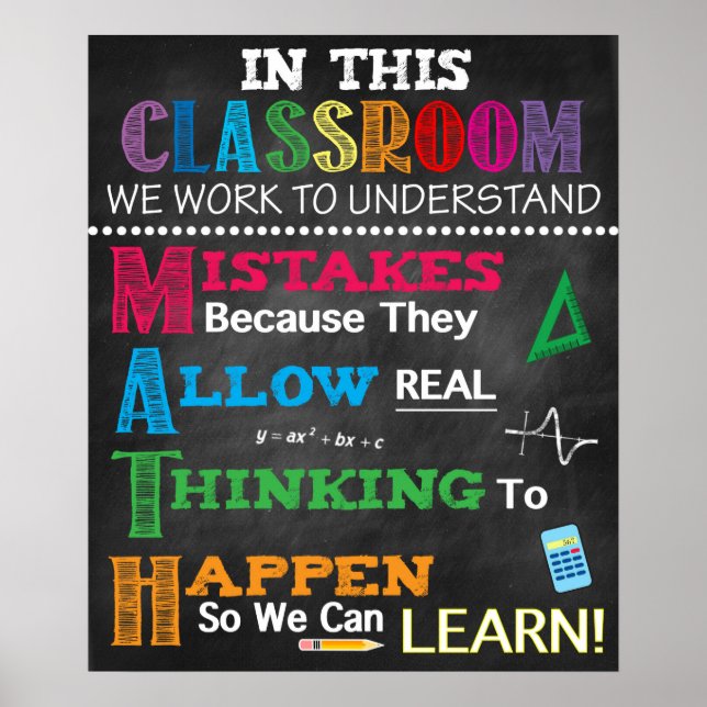 M.A.T.H Lehrerin Poster (Vorne)