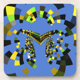 M Blau Getränkeuntersetzer