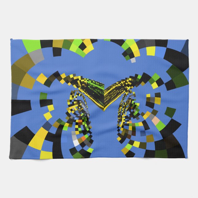 M Blau Handtuch (Horizontal)