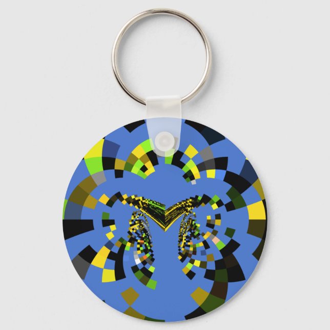 M Blau Schlüsselanhänger (Vorderseite)