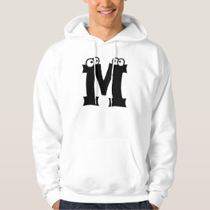 M, Brief mit Augenbrauen Hoodie