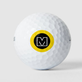 M Buchstabe, erster Golfspieler, cool Golfball