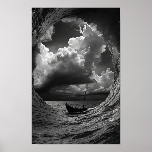 M.C. Escher Inspirierte Wiederholschiff Falling Po Poster (Vorne)