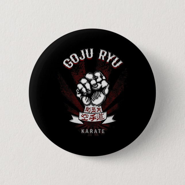 M Dam Goju Ryu Karate - Erwachsene Button (Vorderseite)