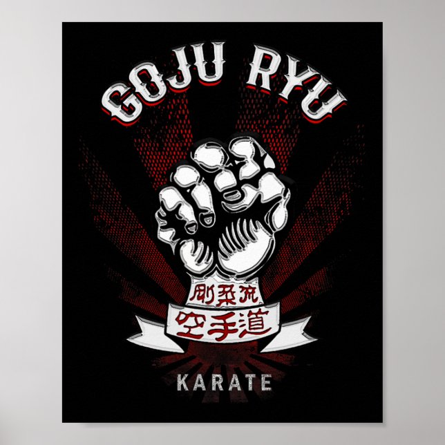M Dam Goju Ryu Karate - Erwachsene Poster (Vorne)