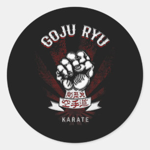 M Dam Goju Ryu Karate - Erwachsene Runder Aufkleber