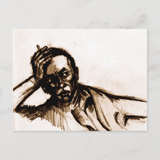 M. davis postkarte (Vorderseite)