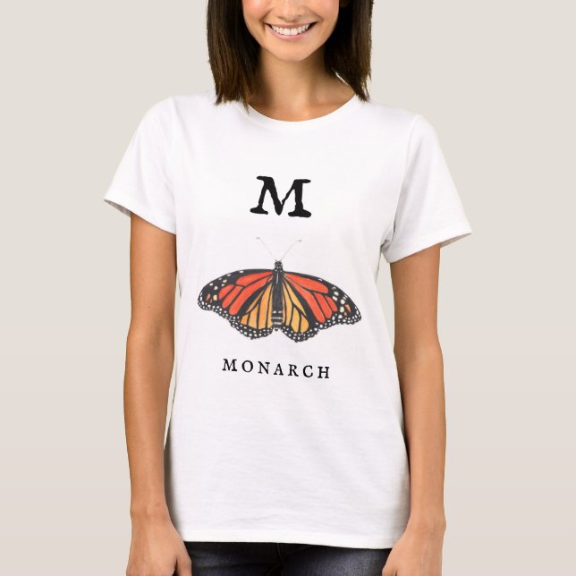 "M" für den Monarch T-Shirt (Vorderseite)