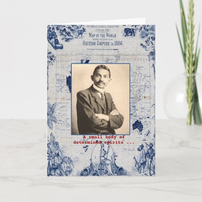 M. Gandhi Karte (Vorderseite)