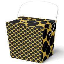 M Gold mit schwarzem Dot-Stil Ausstieg 3x2,75x3,75