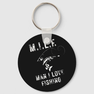 M.i.l.f. Mann, ich liebe Angeln  Schlüsselanhänger