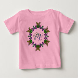 M Initial Unique Fun Niedlich Boho Blume Hübsch Gi Baby T-shirt