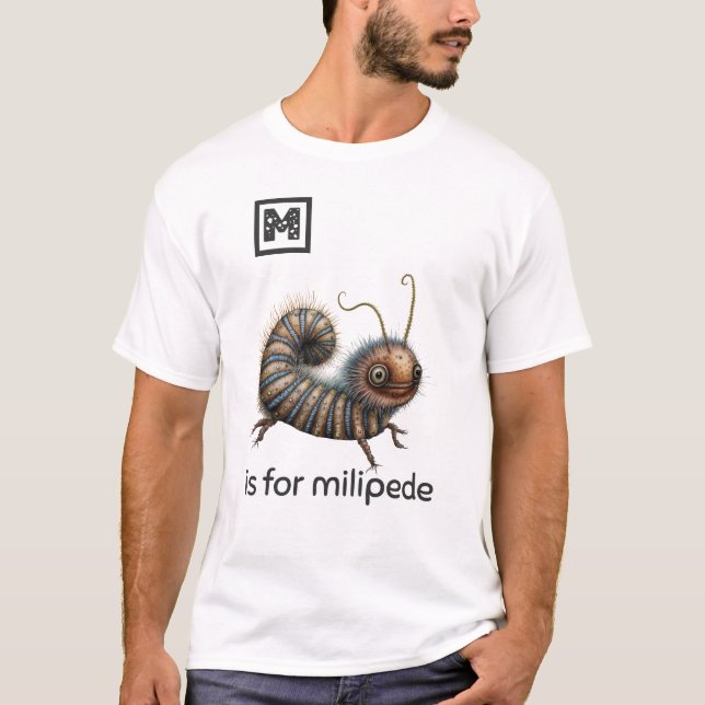 M ist für den T - Shirt Milipede geeignet (Vorderseite)