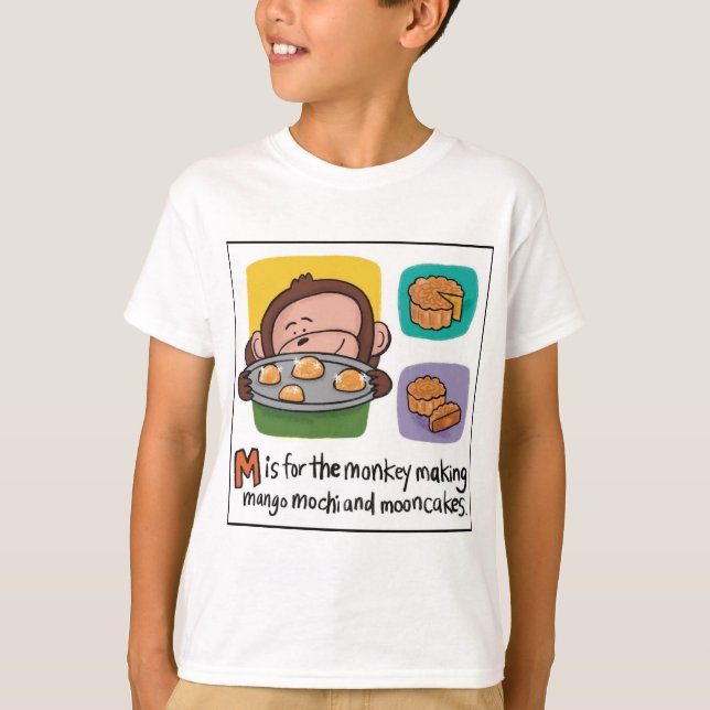M ist für den T - Shirt Mooncakes (Vorderseite)