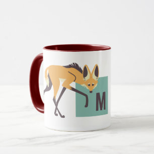 M ist für Maned Wolf (Papaya) Tasse