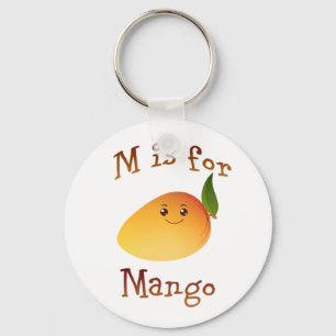 M ist für Mango Schlüsselanhänger