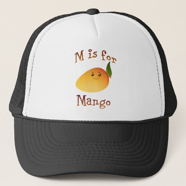 M ist für Mango Truckerkappe (Vorderseite)
