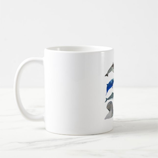 M ist für Meeressäugetiere Kaffeetasse (Links)