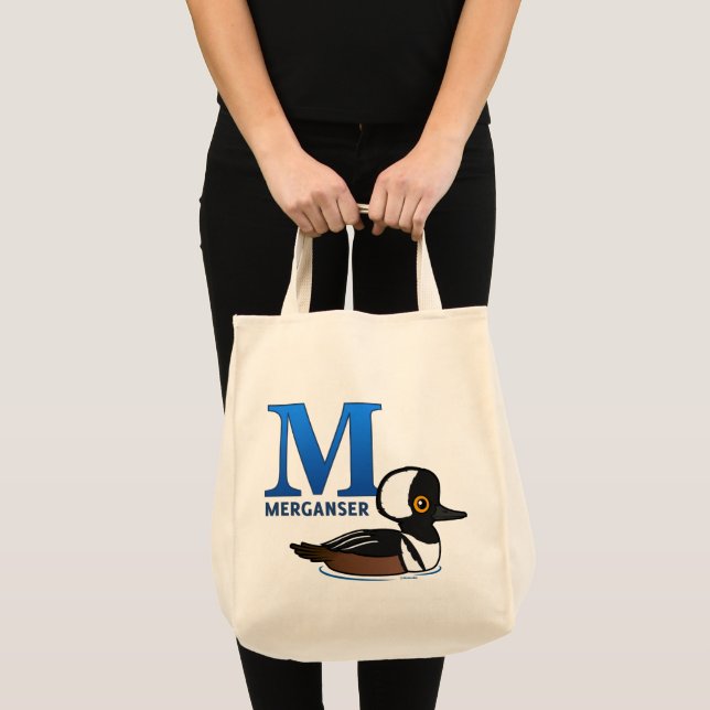 M ist für Merganser Tragetasche (Vorderseite (Produkt))