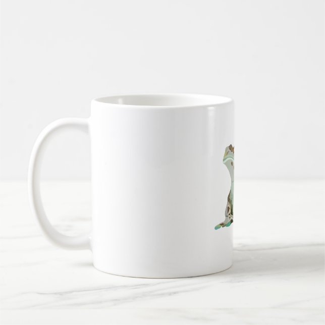 M ist für Milchfrosch Kaffeetasse (Links)