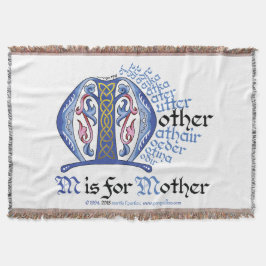 M ist für Mutter Throw Blanket Decke
