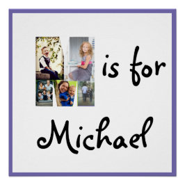 M ist für Name Poster