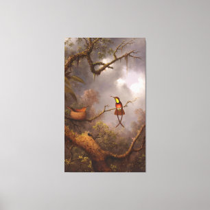 M. J. HEADE - Crimson Topaz Hummingbirds (1870-83) Leinwanddruck