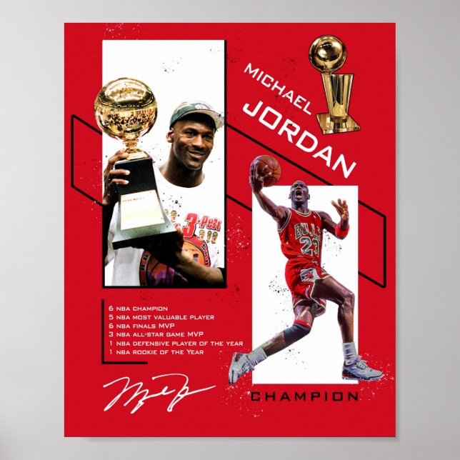 M.Jordan Poster (Vorne)