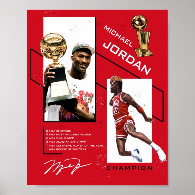 M.Jordan Poster (Vorne)