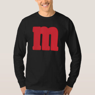 M Letter Red Hauptstadt Alphabet halloween costume T-Shirt