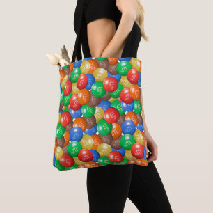 M&M Candy Tote Bag   Farbige Trick-oder-Leckerei-T