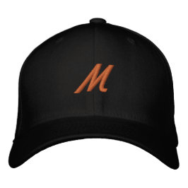 M Monogram, initial Flexfit Wool Men's Women's-Hat Bestickte Baseballkappe