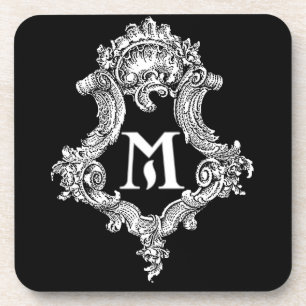 M Monogram Initial Getränkeuntersetzer