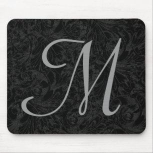 M: Monogram M Elegant Mousepad - Initialbrief
