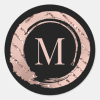 M Monogram Rose Blush Frame Bridal Sweet16.