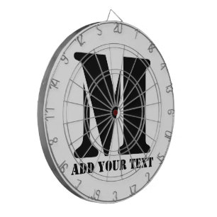 M Monogram Simple Modern Minimalistisch Personalis Dartscheibe