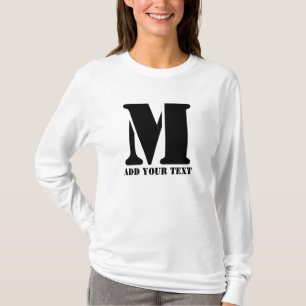M Monogram Simple Modern Minimalistisch Personalis T-Shirt