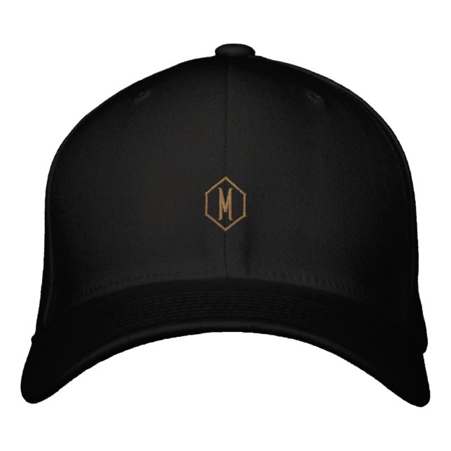 M Monogramm Kombiniert Klassisches Flexfit-Wollpro Bestickte Baseballkappe (Vorderseite)